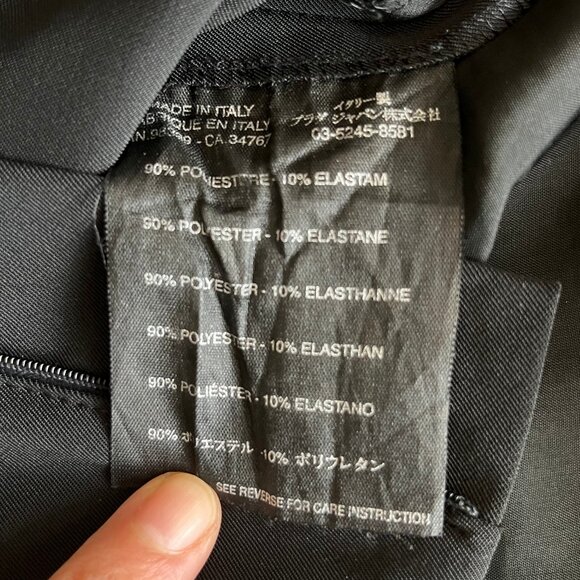 Prada Black Trousers Straight Leg - Picture 8 of 8